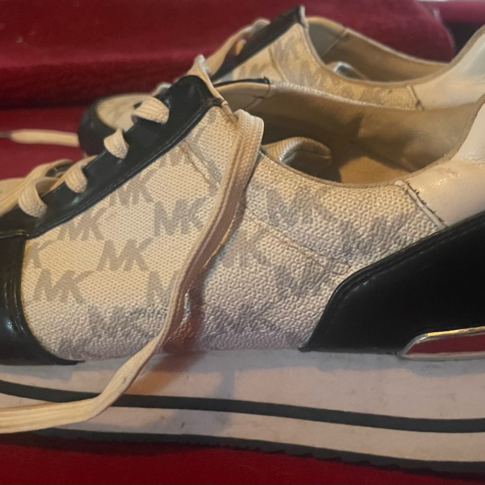 Michael Kors Black and White Athletic Shoes